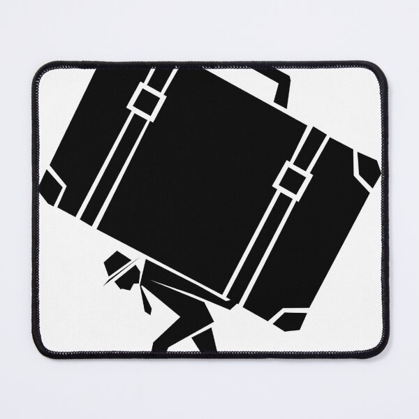 Item preview, Geometric Person Carrying Oversized Suitcase designed and sold by quibrak.