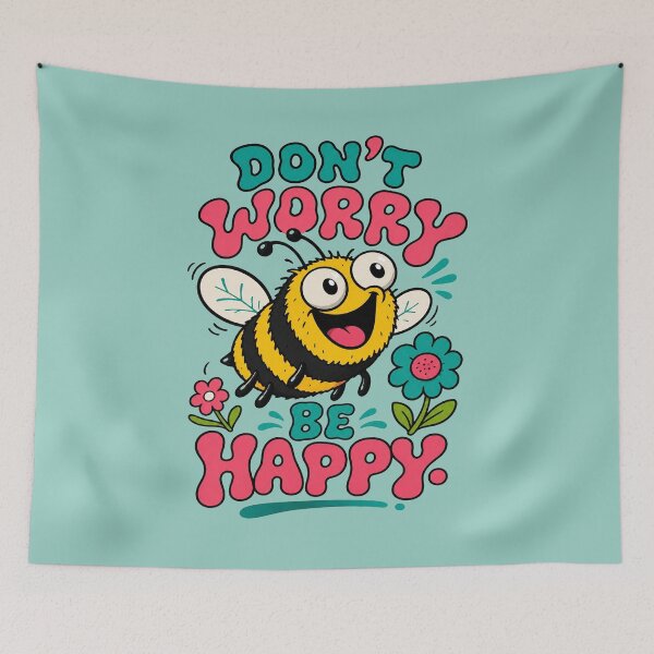 Item preview, Don't Worry Be Happy designed and sold by BrambleBox.
