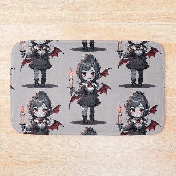 Item preview, Chibi anime vampire holding a candle designed and sold by ArtsJulian.