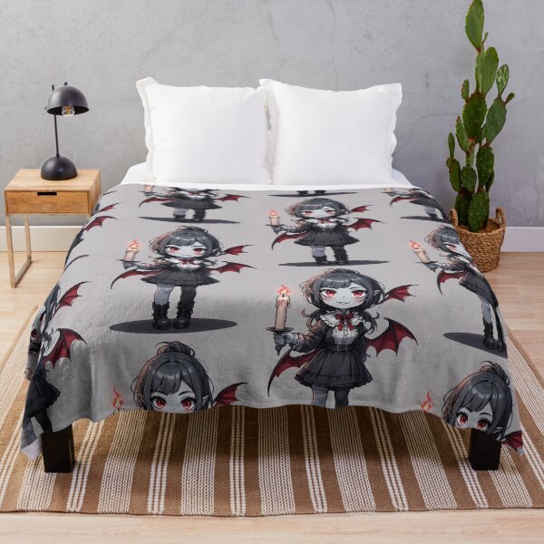Item preview, Chibi anime vampire holding a candle designed and sold by ArtsJulian.