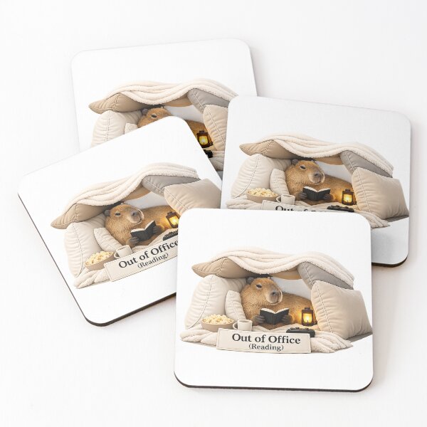 Item preview, Out of Office (Reading) Capybara | Funny Introvert Book Lover Meme designed and sold by Ermicioi.