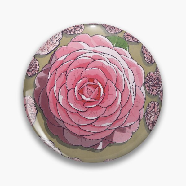 Item preview, Stippled Camellia and Carnations designed and sold by DaisyEverbright.