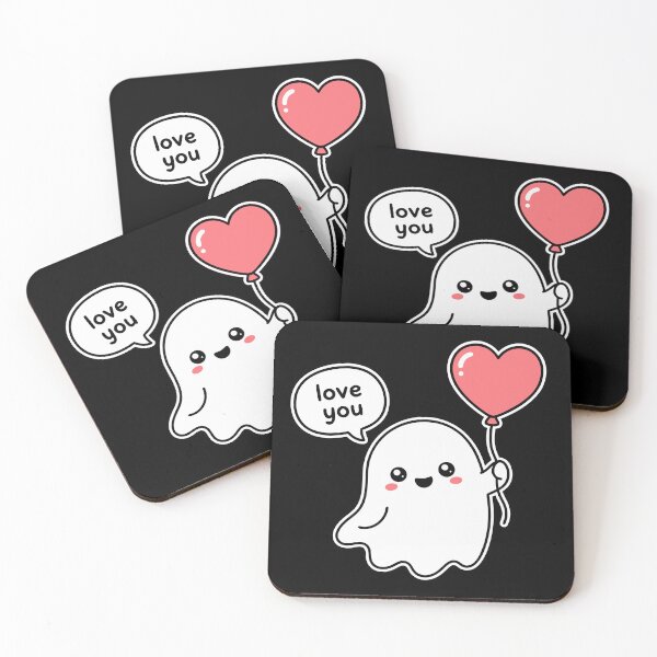 Item preview, Cute Ghost Love You Heart Balloon designed and sold by teeperfect.