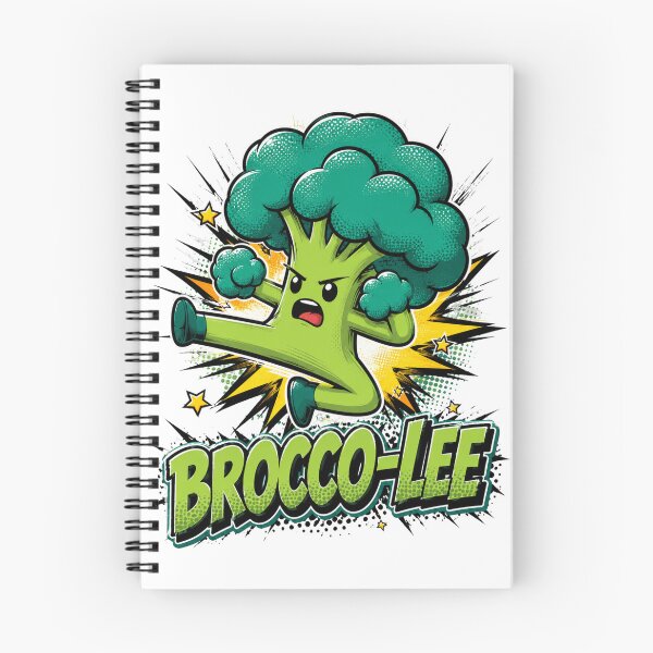 Item preview, Brocco Lee Funny Fighting Broccoli Cartoon Design designed and sold by Nano-Threads.