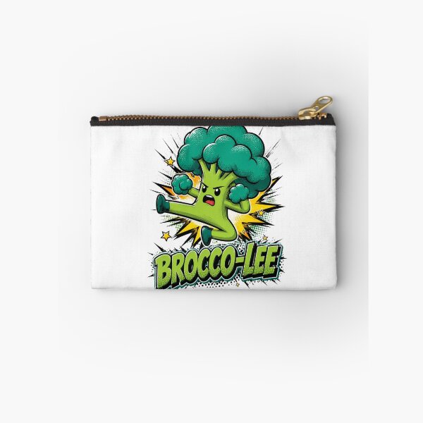 Item preview, Brocco Lee Funny Fighting Broccoli Cartoon Design designed and sold by Nano-Threads.