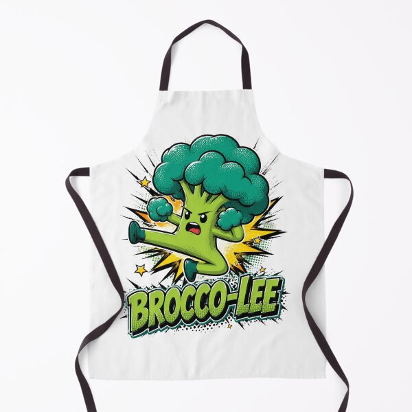 Item preview, Brocco Lee Funny Fighting Broccoli Cartoon Design designed and sold by Nano-Threads.