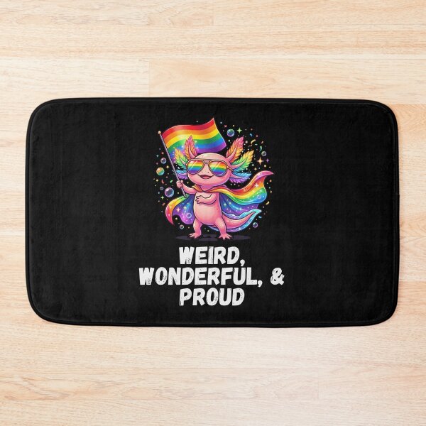Item preview, Weird, Wonderful, & Proud Axolotl Pride Flag designed and sold by snowry.
