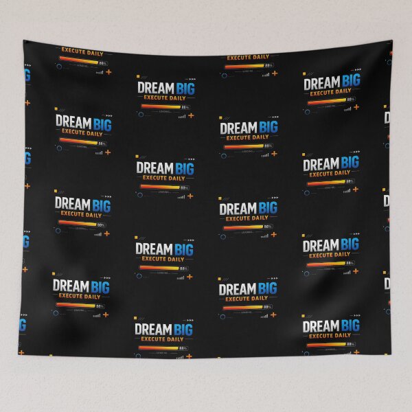 Item preview, Dream big Execute daily designed and sold by Kalpa.