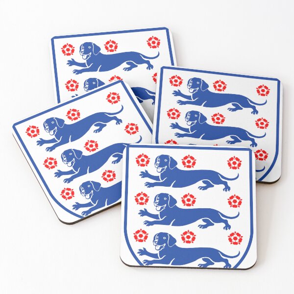 Item preview, England badge - 3 dogs designed and sold by SloganStorm.