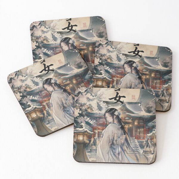 Item preview, Snow Ghost Woman – Yuki Onna Winter Spirit from Japanese Folklore designed and sold by kaxymax.