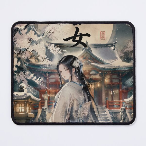 Item preview, Snow Ghost Woman – Yuki Onna Winter Spirit from Japanese Folklore designed and sold by kaxymax.