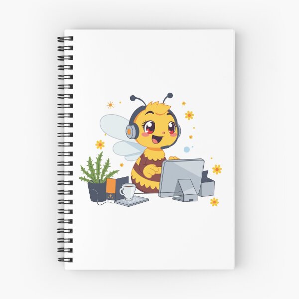 Item preview, Busy Bee Customer Support Cute IT Worker Honey Bee designed and sold by ArtByKaleem.