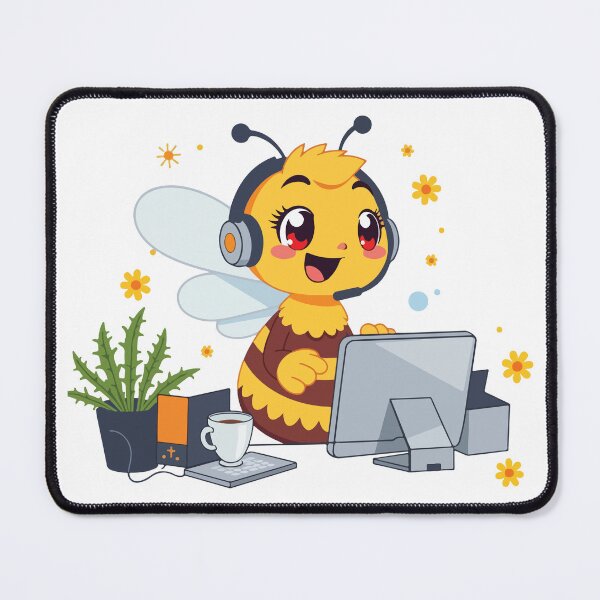 Item preview, Busy Bee Customer Support Cute IT Worker Honey Bee designed and sold by ArtByKaleem.