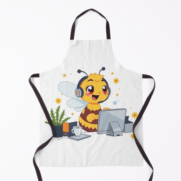 Item preview, Busy Bee Customer Support Cute IT Worker Honey Bee designed and sold by ArtByKaleem.