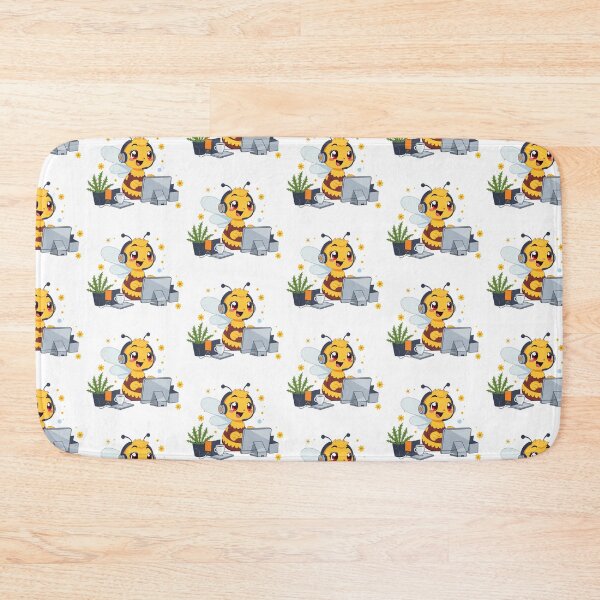 Item preview, Busy Bee Customer Support Cute IT Worker Honey Bee designed and sold by ArtByKaleem.