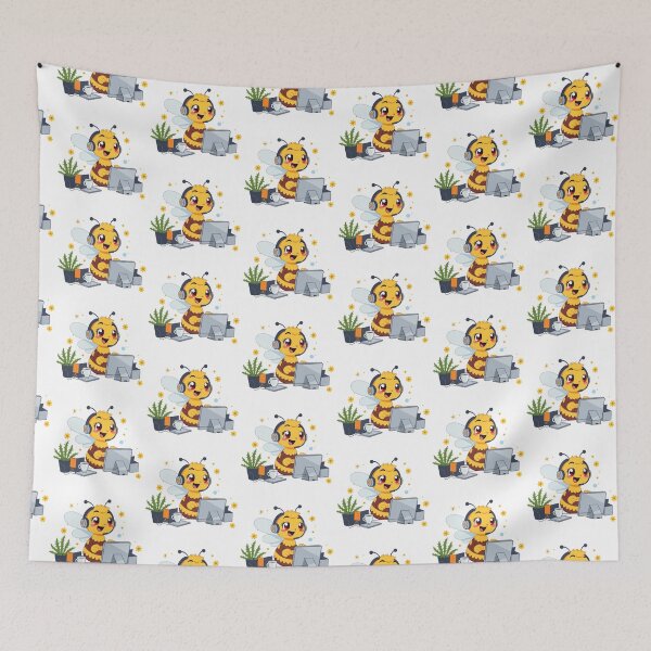 Item preview, Busy Bee Customer Support Cute IT Worker Honey Bee designed and sold by ArtByKaleem.