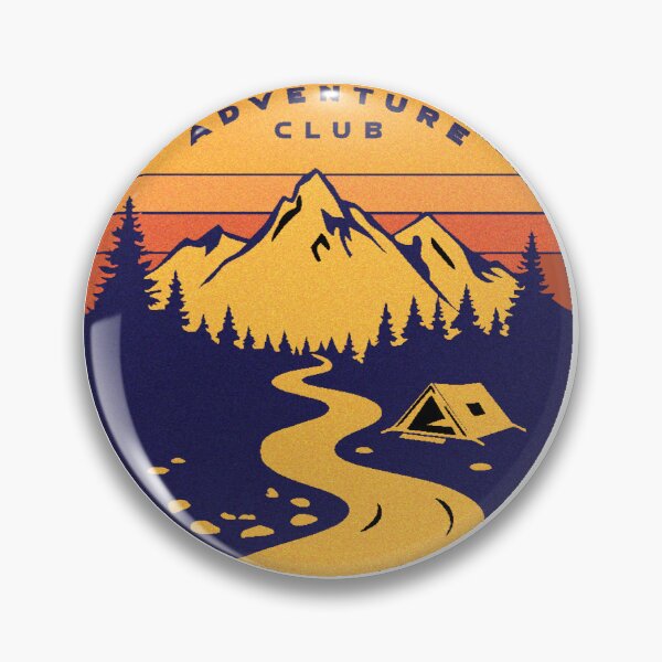 Item preview, Vintage Adventure Club Retro Outdoor Camping Emblem designed and sold by AstraAnalog.