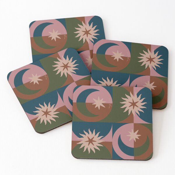 Item preview, Abstract Geometric Floral Pattern | Mid Century Modern Boho Wall Art designed and sold by prikanashiro.