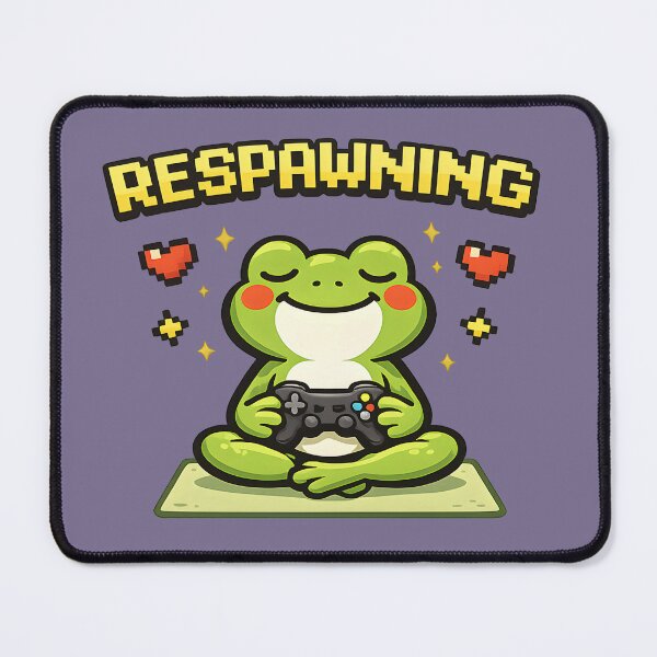 Item preview, Respawning Gamer Frog – Cute Cozy Gaming Controller Design designed and sold by Artistry in Motion by MADsrecreation.