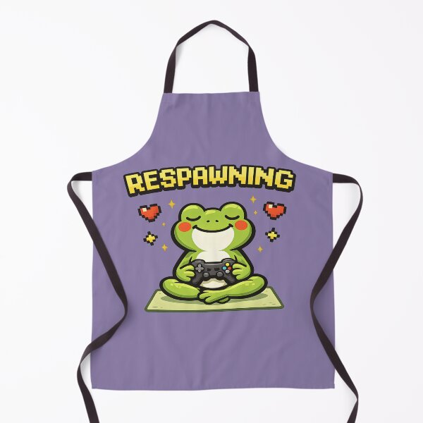 Item preview, Respawning Gamer Frog – Cute Cozy Gaming Controller Design designed and sold by MAD's Recreation Studio.
