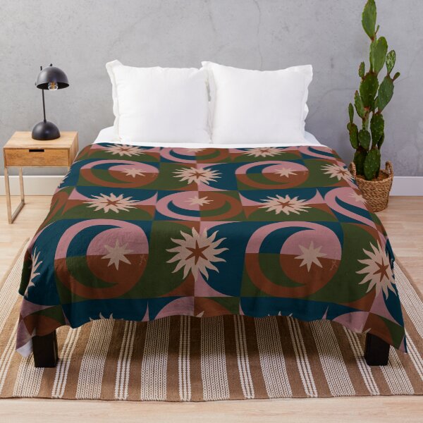 Item preview, Abstract Geometric Floral Pattern | Mid Century Modern Boho Wall Art designed and sold by prikanashiro.
