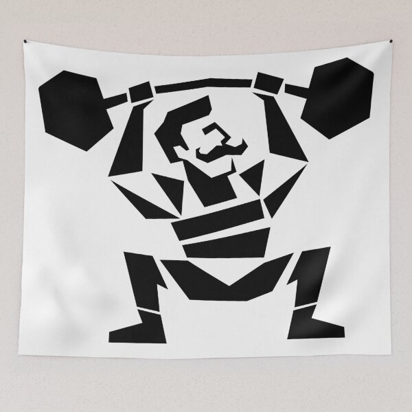 Item preview, Geometric Strongman Lifting Heavy Weights designed and sold by quibrak.