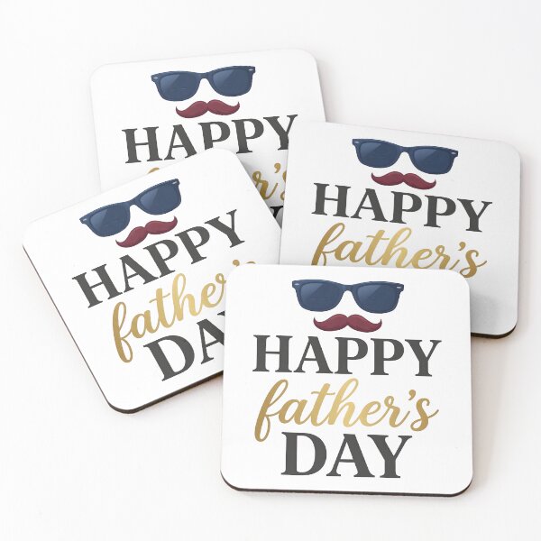 Item preview, Cool Retro Sunglasses & Mustache Happy Father's Day Graphic – Unique Gift for Dad designed and sold by SideKickCreates.