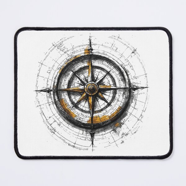 Item preview, Vintage Compass Rose Navigation Art Adventure Travel Gift designed and sold by alizye.