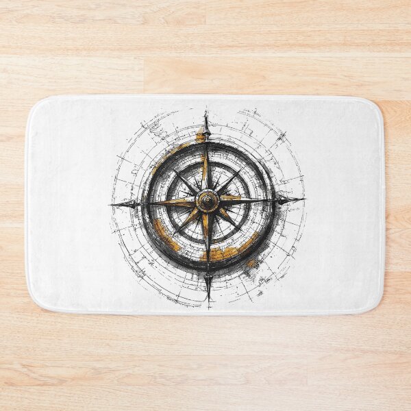 Item preview, Vintage Compass Rose Navigation Art Adventure Travel Gift designed and sold by alizye.