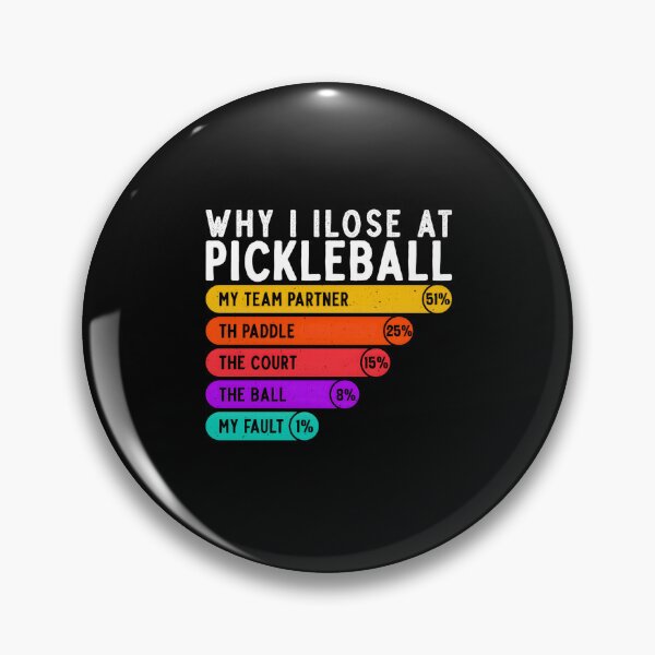 Item preview, Why I Lost At Pickleball Funny Pie Chart Excuse Paddle designed and sold by Methahshop.