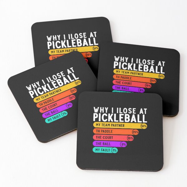 Item preview, Why I Lost At Pickleball Funny Pie Chart Excuse Paddle designed and sold by Methahshop.