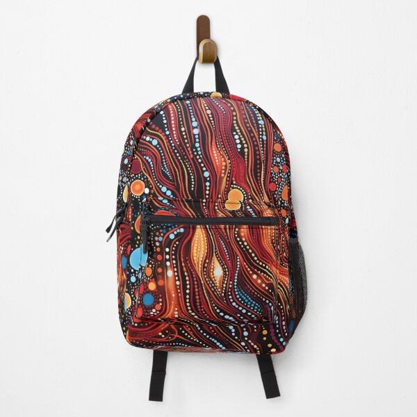 Item preview, Aboriginal Inspired Dot Art - Lava and Magma Streams designed and sold by GrinGalore.