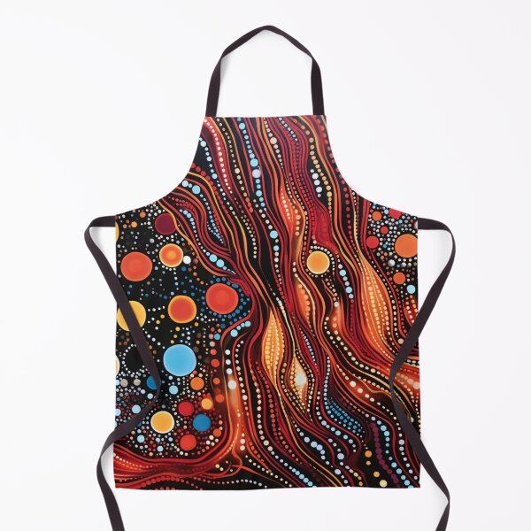 Item preview, Aboriginal Inspired Dot Art - Lava and Magma Streams designed and sold by GrinGalore.