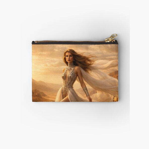 Item preview, Desert Sci-Fi Queen Hovercraft | AI Futuristic Fashion Art designed and sold by IRON SIREN.