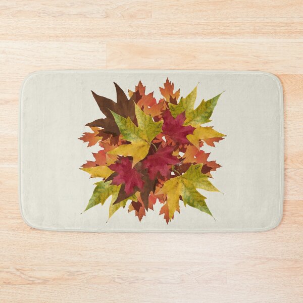 Item preview, Autumn collage with maple and oak leaves designed and sold by mariya-ivanova.