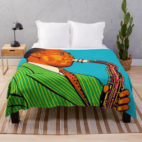 Item preview, Retro Charlie Parker Pop‑Art Jazz Illustration designed and sold by Analog Aura .