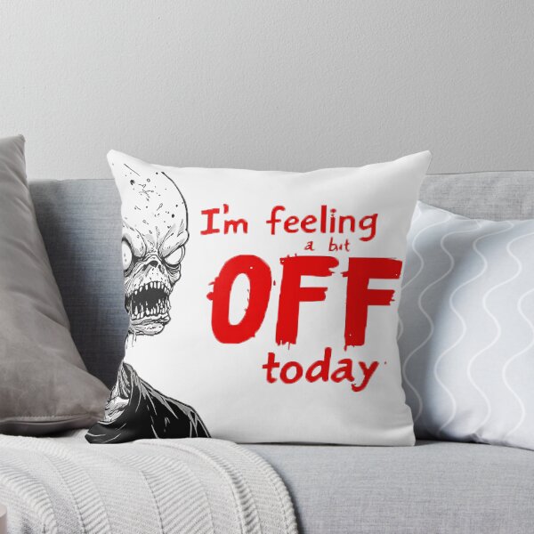 Item preview, I'm Feeling a Bit Off Today Zombie Horror Art designed and sold by ChaoticZenStudio.
