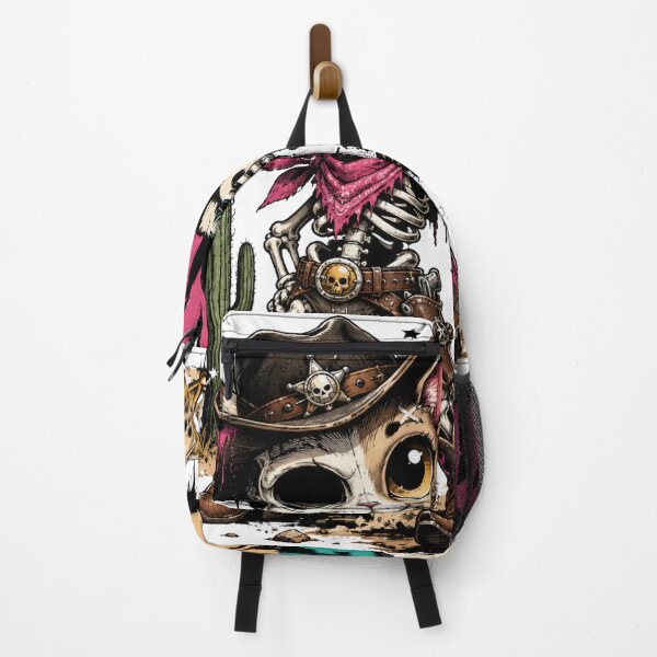 Item preview, Born To Roam Skeleton Cowboy | Cute Western Graffiti Skull designed and sold by Tinosshop.