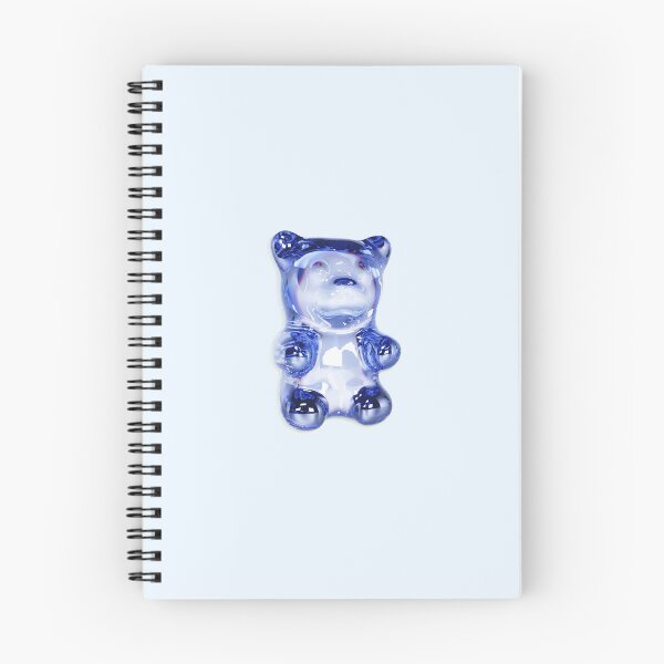 Aperçu de l'œuvre Autocollant ourson en gélatine bleu | Esthétique ourson en gelée 3D | Mignon ourson en bonbon transparent créée et vendue par Pophands.