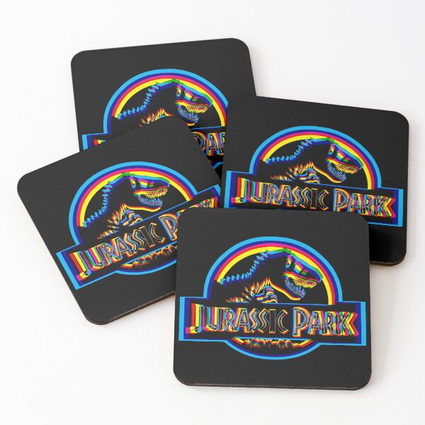 Item preview, Jurassic Park CMYK Neon 2 designed and sold by animinimal.