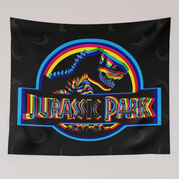 Item preview, Jurassic Park CMYK Neon 2 designed and sold by animinimal.