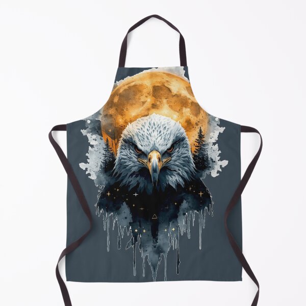 Item preview, 2. Moon Eagle | Celestial Wildlife Watercolor designed and sold by Biedroneczka.