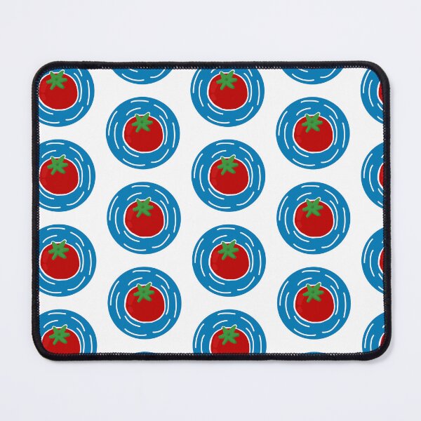 Item preview, Minimalist Tomato Floating in Blue Water Illustration designed and sold by BitDoodle.