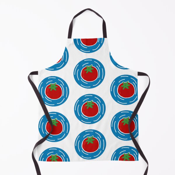 Item preview, Minimalist Tomato Floating in Blue Water Illustration designed and sold by BitDoodle.
