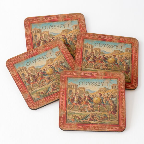 Item preview, Odyssey 1 Cicones Ismarus Ancient Greek Fresco Art designed and sold by codex antique.