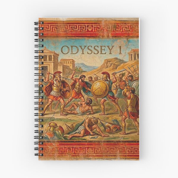 Item preview, Odyssey 1 Cicones Ismarus Ancient Greek Fresco Art designed and sold by codex antique.