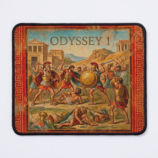 Item preview, Odyssey 1 Cicones Ismarus Ancient Greek Fresco Art designed and sold by codex antique.