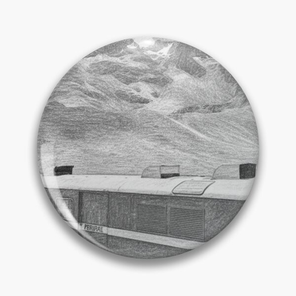 Aperçu de l'œuvre Le PeruRail dans les Andes – Dessin au Crayon créée et vendue par KiwiPurple.