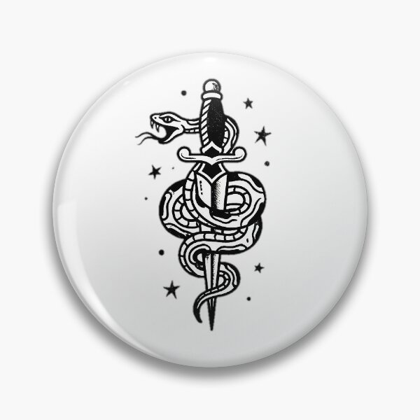 Item preview, Blackwork Serpent Dagger designed and sold by PurePuff Essentials.