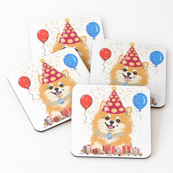 Item preview, Cute Pomerian Birthday Party Clebration designed and sold by DidiDesignShop.